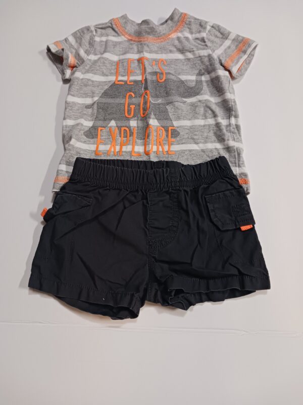 JUST FOR YOU 3 MONTH SHORT AND TSHIRT SET