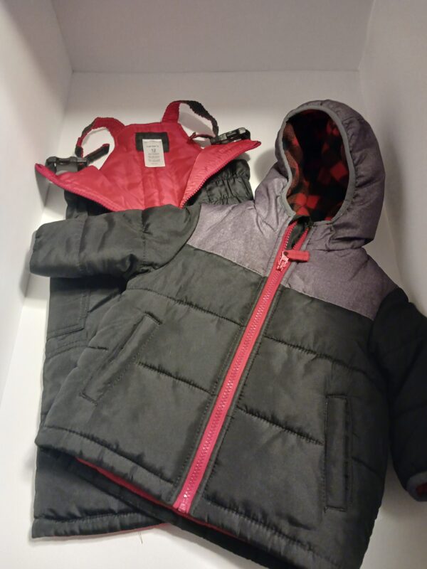 CARTER'S 12 MONTH SNOW PANTS AND JACKET - Image 2