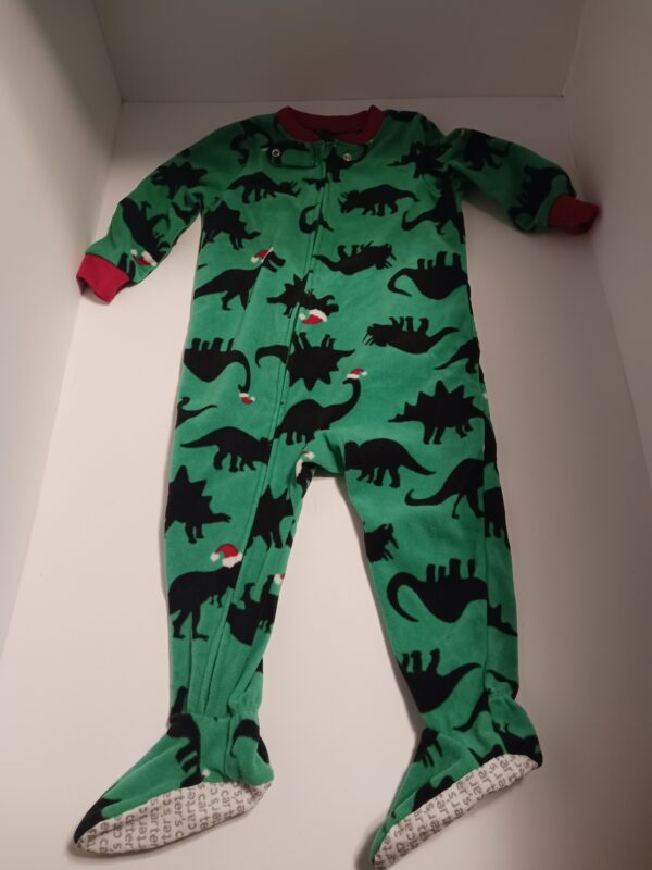 CARTER'S 18 MONTH DINOSAUR CHRISTMAS PAJAMAS