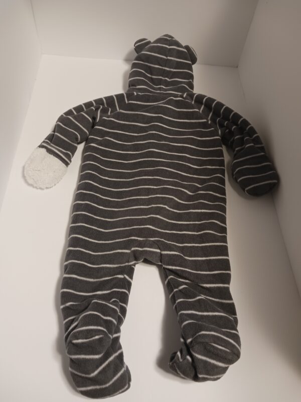 OLD NAVY 3-6 MONTH FLEECE LINED SNOWSUIT - Image 5