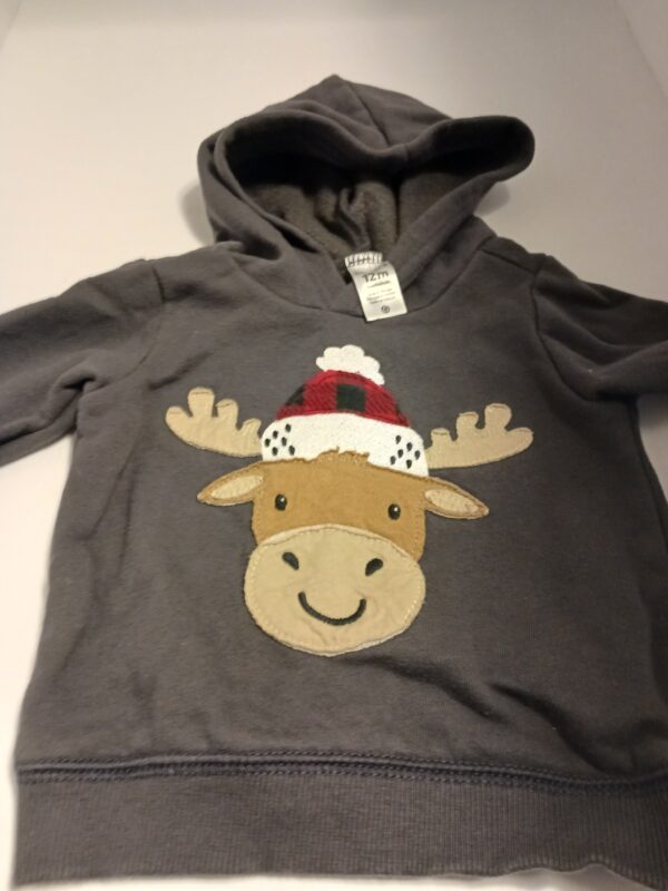 CARTER'S 12 MONTH FLEECE HOODIE - Image 2