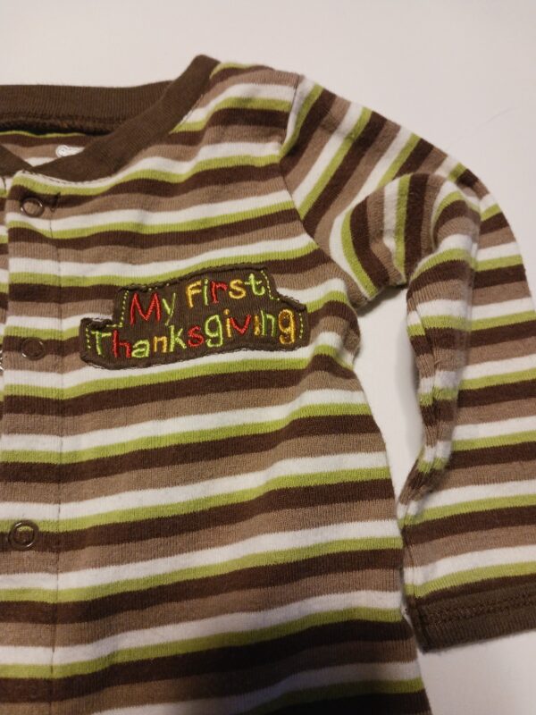 KOALA KIDS 6 MONTH THANKSGIVING ONSIE/PAJAMAS - Image 3