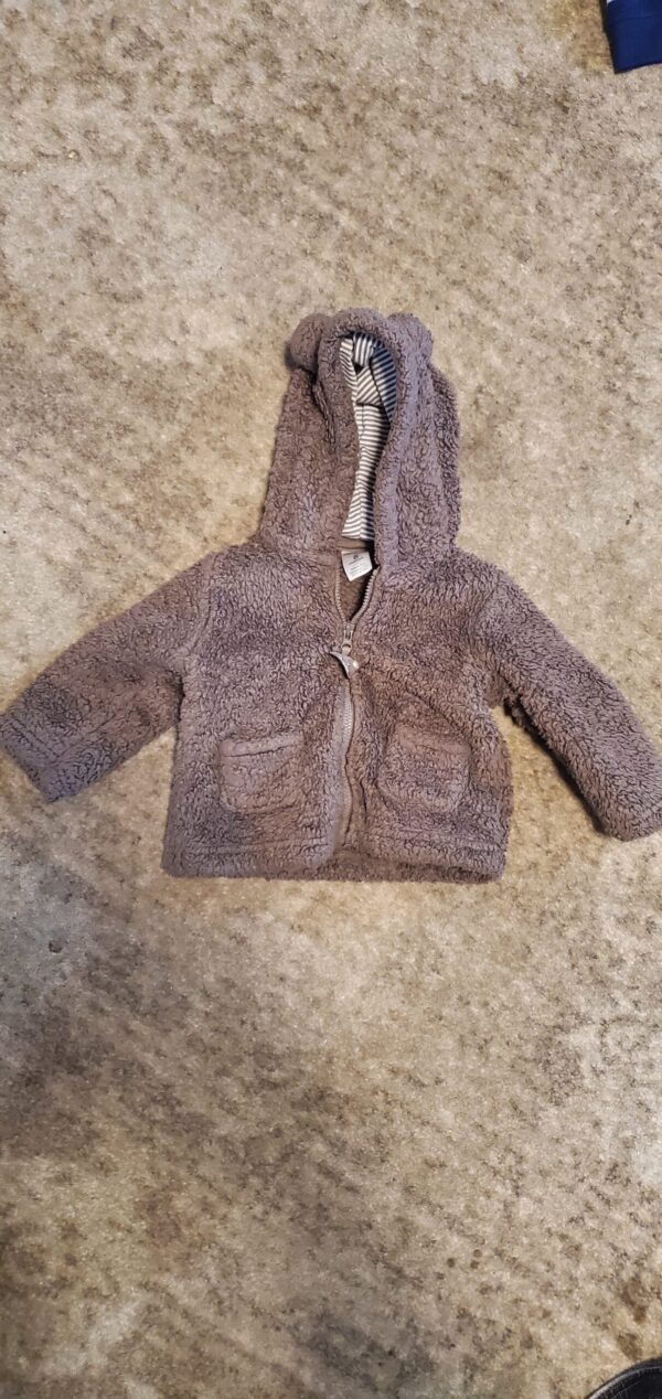 Carter's Fleece Zip Hoodie Size 6mos.